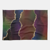 強烈な暗灰岩 | ムーディレインボージュエルトーン キッチンタオル (横)