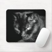 強烈な黒猫 マウスパッド (マウス)