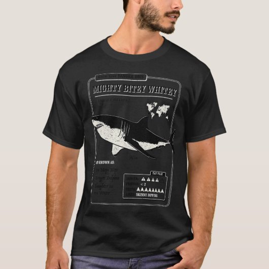 強烈に噛むホワイティー Tシャツ (正面)