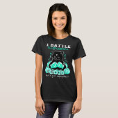 強皮症啓発に闘う猫 Tシャツ (正面フル)