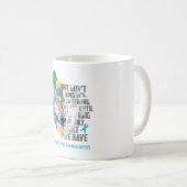 強皮症認識度リボンのサポートギフト コーヒーマグカップ (正面右)