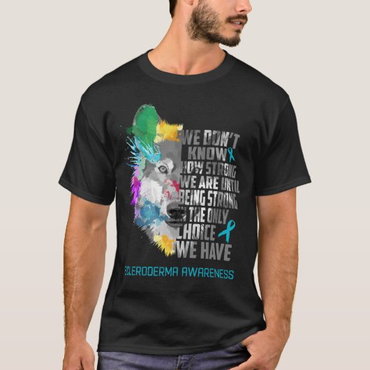 強皮症認識度リボンのサポートギフト Tシャツ (正面)