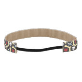 強盗のテーマパターン アスレチックヘッドバンド (裏面)