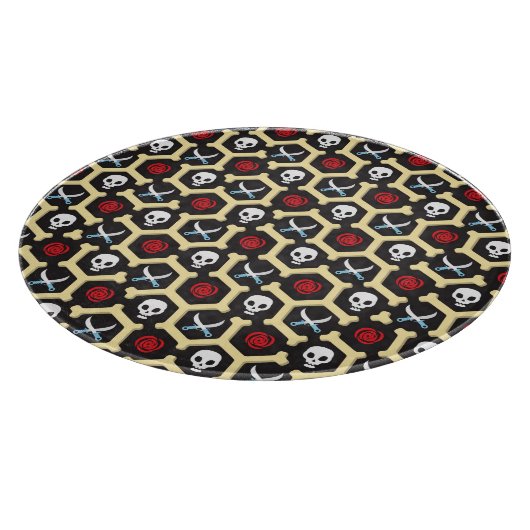 強盗のテーマパターン カッティングボード (角)