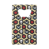 強盗のテーマパターン クレジットカード栓抜き (裏面)