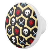 強盗のテーマパターン セラミックノブ (右)