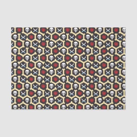 強盗のテーマパターン 薄葉紙 (正面)