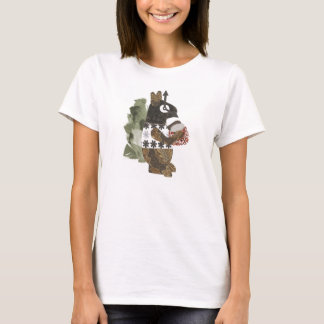 強盗のリスの女性のTシャツ Tシャツ