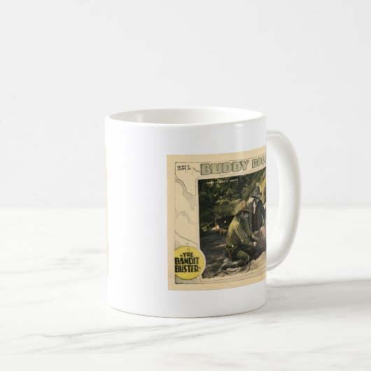 強盗の破壊者の1926年のヴィンテージの無声映画ポスター コーヒーマグカップ (正面右)