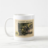 強盗の破壊者の1926年のヴィンテージの無声映画ポスター コーヒーマグカップ (左)