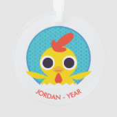 強盗ひよこ オーナメント (裏面)