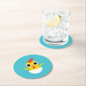 強盗ひよこ ラウンドペーパーコースター (インサイチュ)