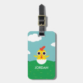 強盗ひよこ ラゲッジタグ (正面縦)