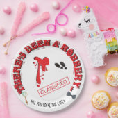 強盗ミステリーバースデーパーティー血紙プレート ペーパープレート (パーティー)