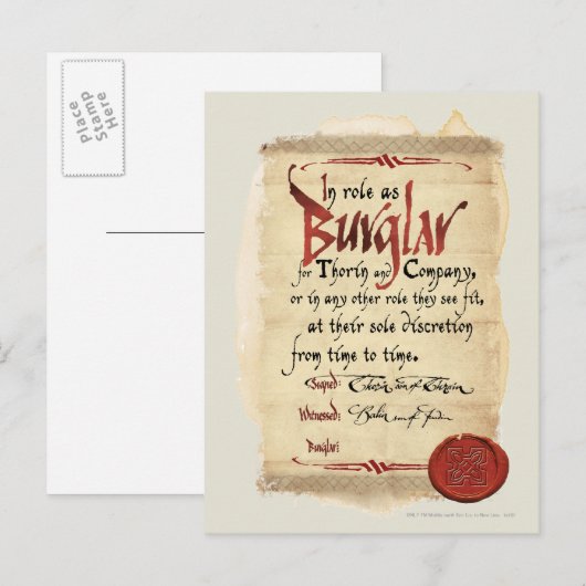 強盗契約 ポストカード (正面/裏面)