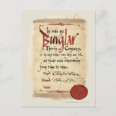 強盗契約 ポストカード (正面)