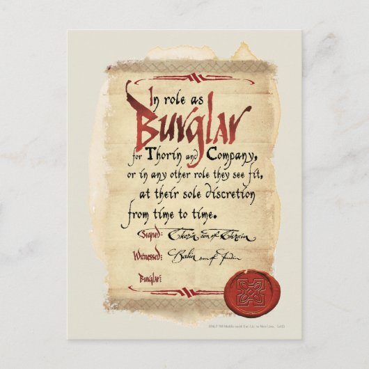 強盗契約 ポストカード (正面)