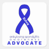 強直性脊椎炎が白を主張 スクエアシール (正面)