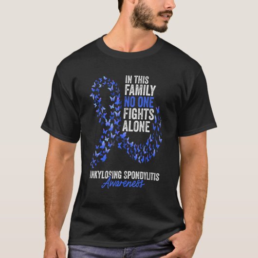 強直性脊椎炎啓発月間バタフライB Tシャツ (正面)