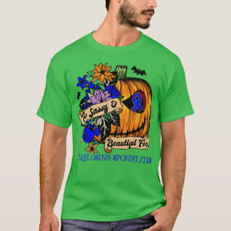 強直性脊椎炎認識度レトロハロウィーンs tシャツ
