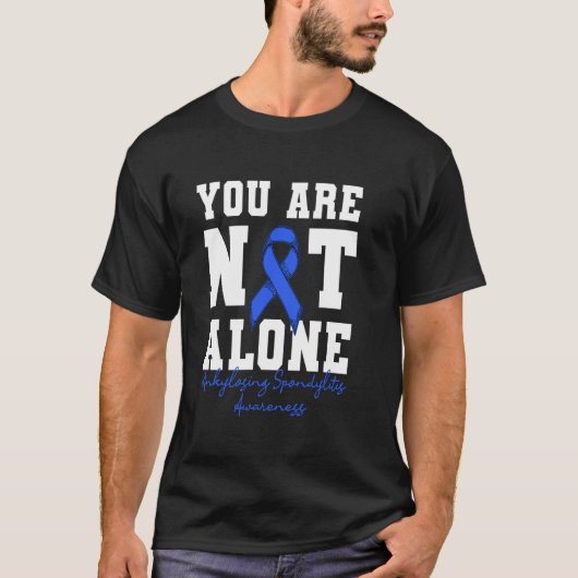 強直性脊椎炎 アウェアネス あなたはひとりじゃない Tシャツ (正面)