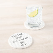 強直最高の剤に大きな銀が入っている コースター (側面)