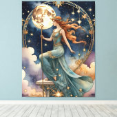 強硬または不屈絵画の – のインスパイアタロット キャンバスプリント (インサイチュ (ウッドフロア))