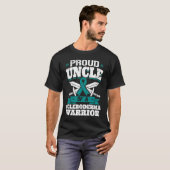 強硬誇りを持った皮症の戦士の認識度リブの叔父 Tシャツ (正面フル)