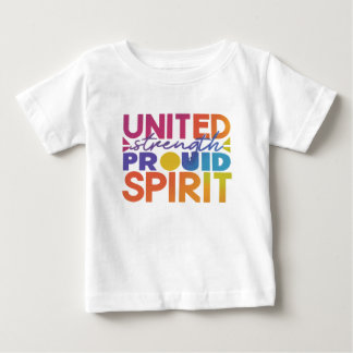 強統一された力誇りを持った ベビーTシャツ