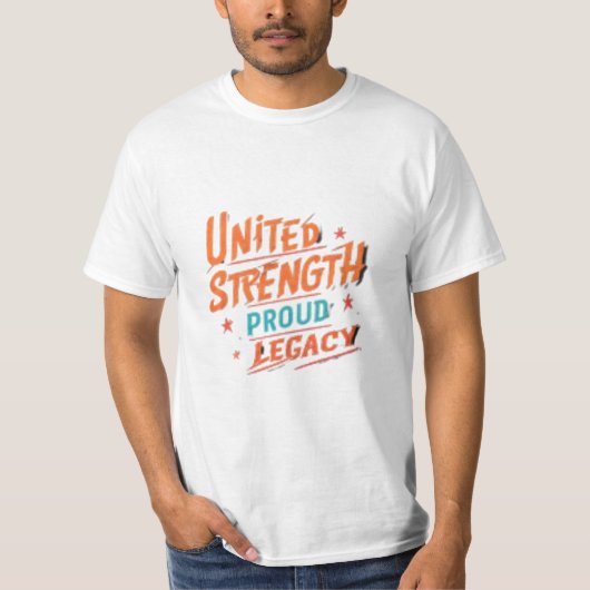 強統一された度誇りを持ったレガシーTシャツ Tシャツ (正面)