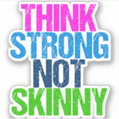 強考えいNot Skinny感動的フィットネス シール (正面)