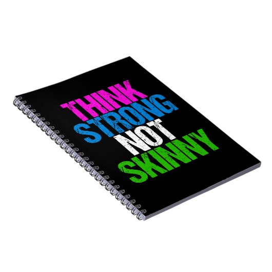 強考えいNot Skinny感動的フィットネス ノートブック (右側)