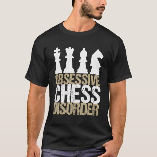 強迫おもしろいチェス障害 Tシャツ (正面)