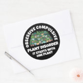 強迫おもしろい性植物障害 ラウンドシール (封筒)