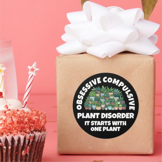 強迫おもしろい性植物障害 ラウンドシール (パーティー)