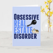 強迫した実在資産障害おもしろい不動産仲介業者 カード (黄色い花)