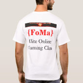強迫の一族のTシャツ -- {FoMa} Tシャツ (裏面)