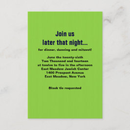強迫型テクスターバー（ユダヤ教の）バル・ミツバーパーティーカード 招待状