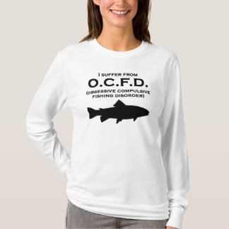 強迫性の魚釣りの無秩序 Tシャツ