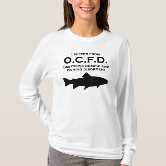 強迫性の魚釣りの無秩序 Tシャツ (正面)