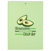 強迫性アボカド病カッコいい緑 クリップボード (裏面)