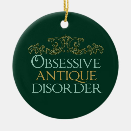 強迫性アンティーク障害 セラミックオーナメント (正面)