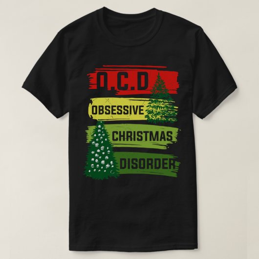 強迫性クリスマス障害1 Tシャツ (デザイン正面)