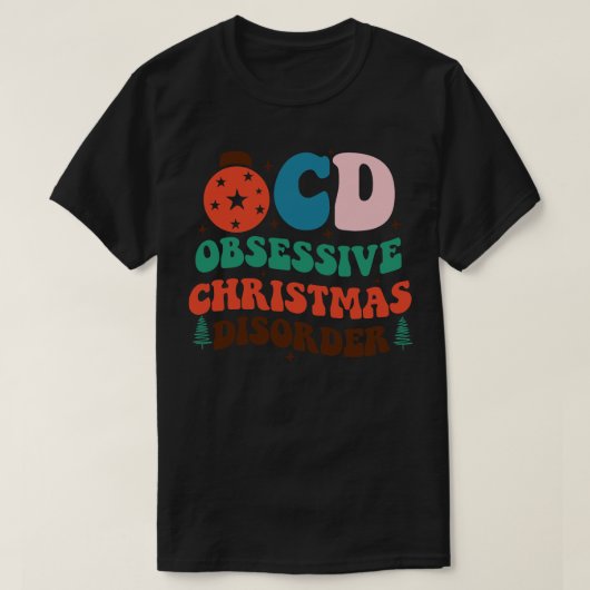強迫性クリスマス障害 Tシャツ (デザイン正面)