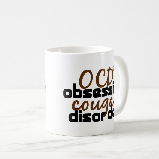 強迫性クーガー障害 コーヒーマグカップ (正面右)