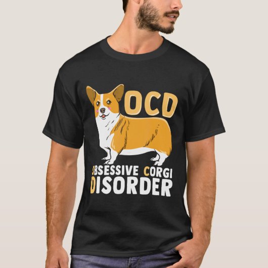 強迫性コーギー障害T Tシャツ (正面)