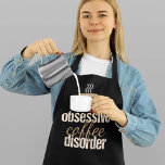強迫性コーヒー障害 |かわいいバリスタ エプロン<br><div class="desc">このコおもしろいーフェラエプロンは、可愛い言葉の上に蒸しジャワのカップを備えている強迫的なコーヒー障害。バリスタカッコいいのコーヒーショップエプロン。</div>