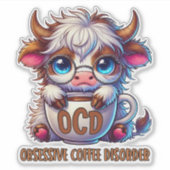 強迫性コーヒー障害  シール (正面)