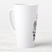 強迫性牛病のユーモア カフェラテマグ (左アングル)