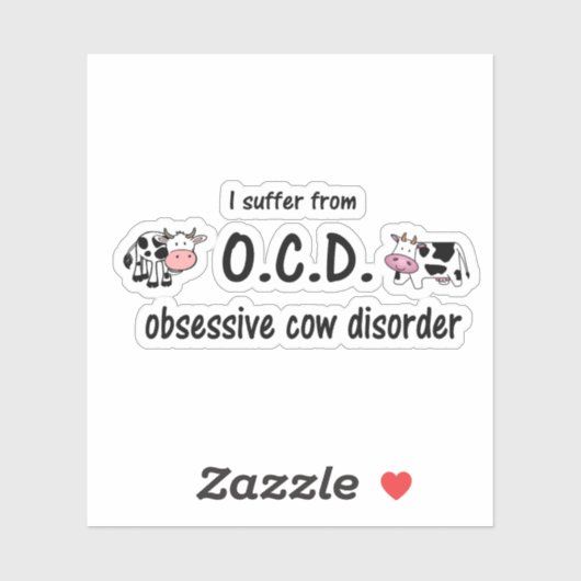 強迫性牛病 シール (シート)